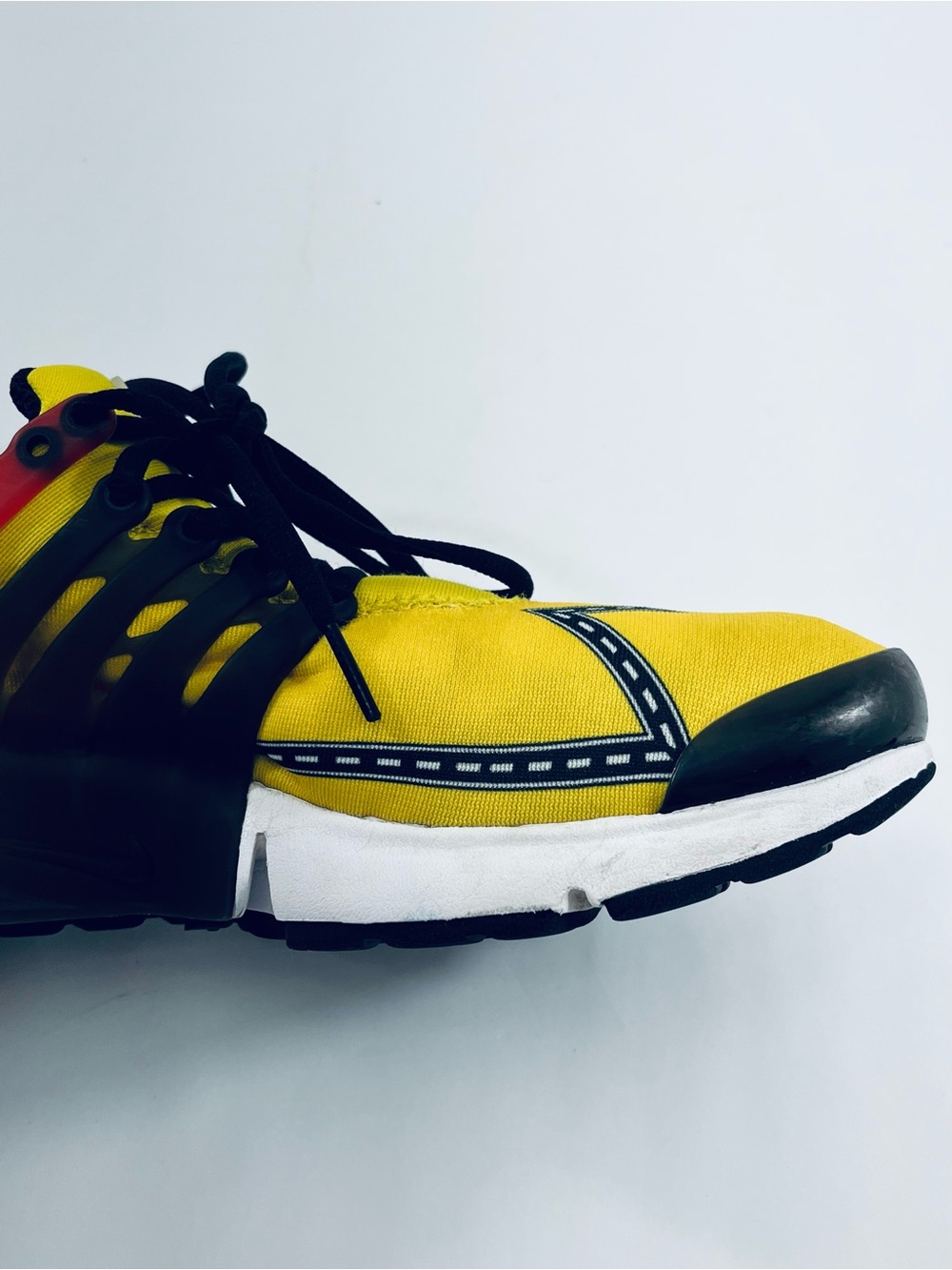Nike Air Presto Road Race CT3550-700 Yellow Red Black Men’s :9Athletic Sneakers - Picture 8 of 16